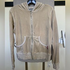 Hard Tale Micro soft Zip sweater (Medium)(Beige)